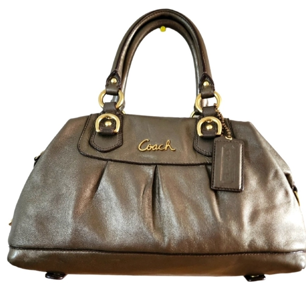 Coach Ashley satchel- Metallic
